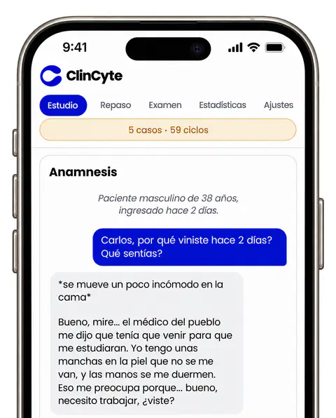 Un caso simulado: la entrevista con el paciente